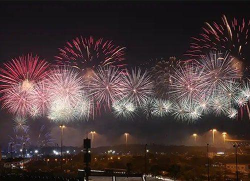 旬邑县焰火晚会